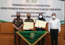 Tangani Hukum Perdata dan TUN, Kejati dan BPKAD Banten Teken MoU